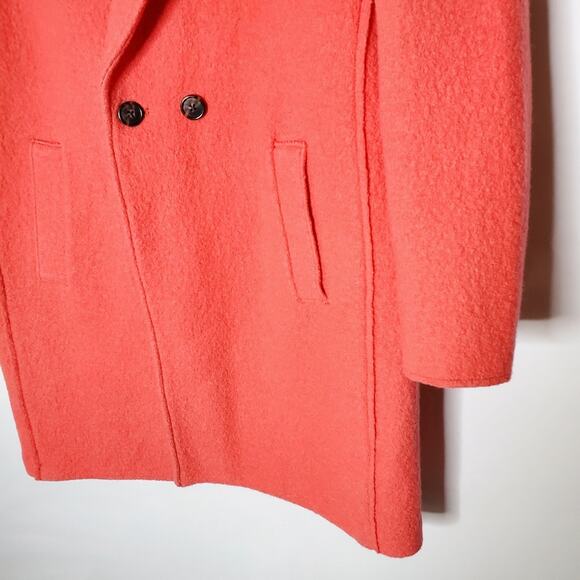 J Crew Daphne Topcoat Boiled Wool winter coat button front Size 2P - Picture 11 of 14